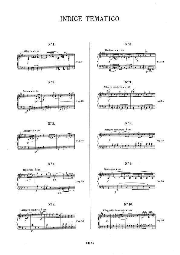 Sonate Per Pianoforte - Volume I: Nn. 1 - 10 - pro klavír